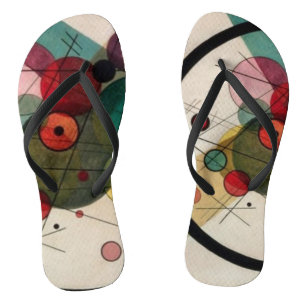 Kandinsky Abstrakt Circles Badesandalen
