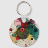 Kandinsky Abstrakt Circles Button Schlüsselanhänge Schlüsselanhänger (Vorderseite)