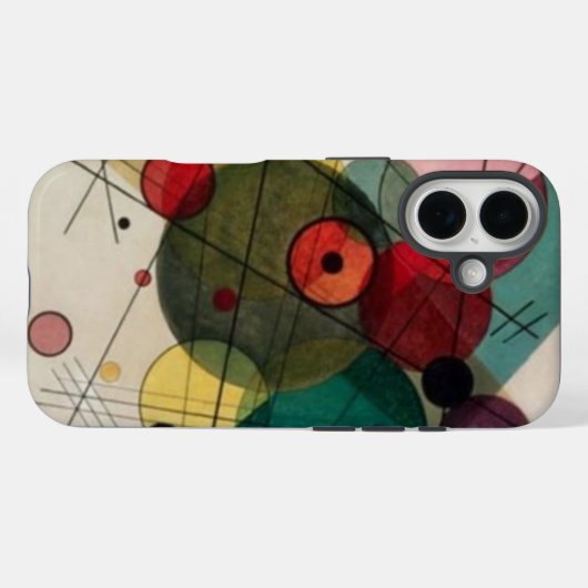 Kandinsky Abstrakt Circles Case-Mate iPhone Hülle (Rückseite (Horizontal))
