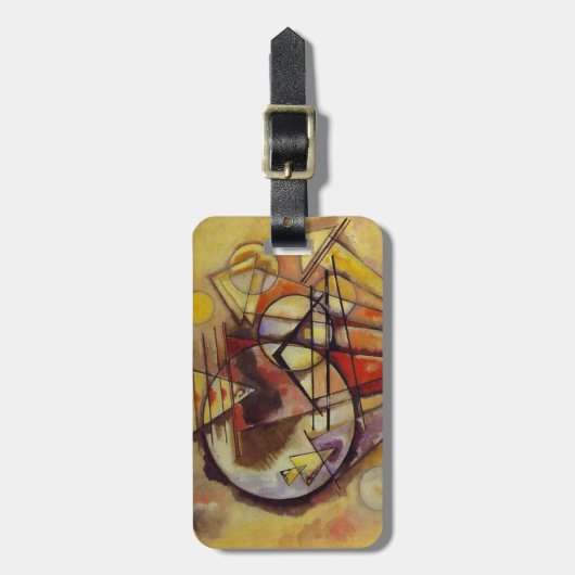 Kandinsky Abstrakt Circles Gepäckanhänger (Vorderseite vertikal)