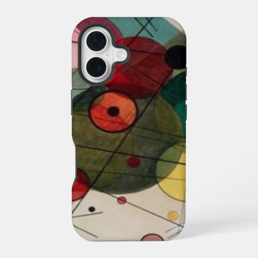 Kandinsky Abstrakt Circles iPhone 16 Hülle (Rückseite)