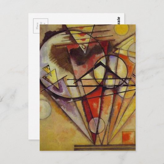 Kandinsky Abstrakt Circles Postkarte (Vorne/Hinten)