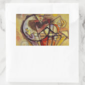 Kandinsky Abstrakt Circles Rechteckiger Aufkleber (Tasche)