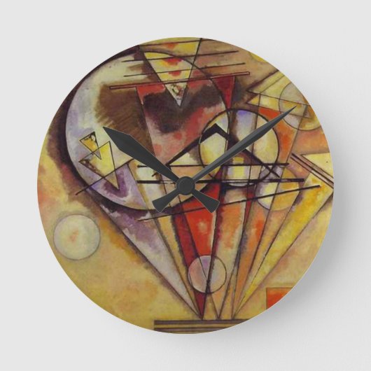 Kandinsky Abstrakt Circles Runde Wanduhr (Vorderseite)