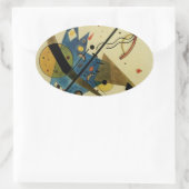 Kandinsky Abstrakt Circles Shapes Ovaler Aufkleber (Tasche)