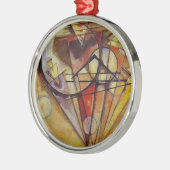 Kandinsky Abstrakt Circles Silbernes Ornament (Links)
