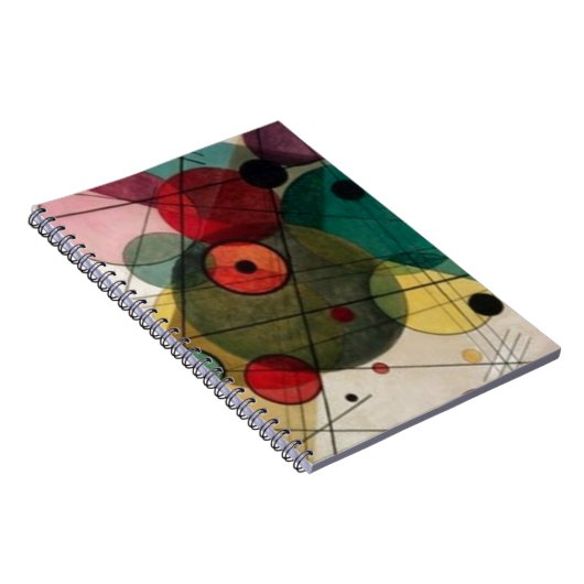 Kandinsky Abstrakt Circles Spiral Foto Notebook Notizblock (Rechte Seite)