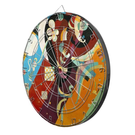 Kandinsky Abstrakt Compositon IX Dartscheibe (Vorderseite rechts)