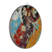 Kandinsky Abstrakt Compositon IX Dartscheibe (Vorderseite Links)