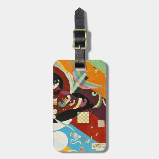 Kandinsky Abstrakt Compositon IX Gepäckanhänger (Vorderseite vertikal)