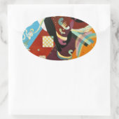 Kandinsky Abstrakt Compositon IX Ovaler Aufkleber (Tasche)