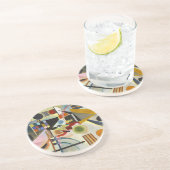 Kandinsky Abstrakt Expressionist Artwork Getränkeuntersetzer (Seite)