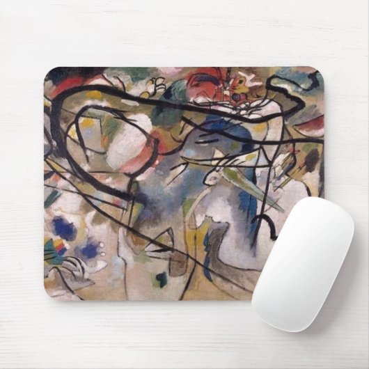 Kandinsky Abstrakt Expressionist Artwork Mousepad (Mit Mouse)