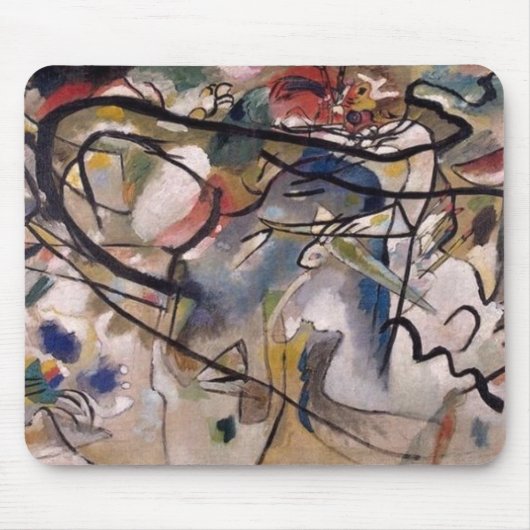 Kandinsky Abstrakt Expressionist Artwork Mousepad (Vorne)