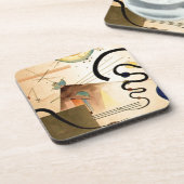 Kandinsky Abstrakt Getränkeuntersetzer (Linke Seite)