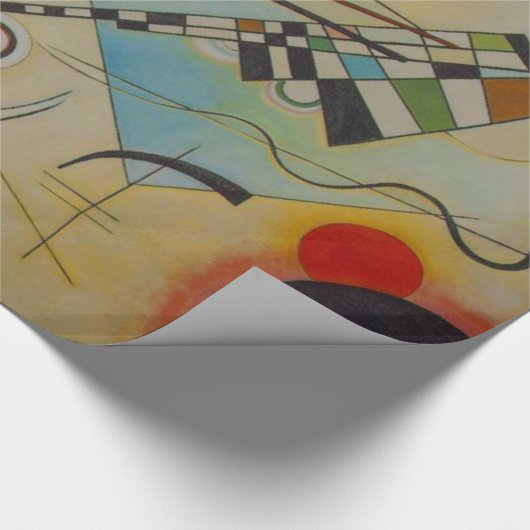 Kandinsky Abstrakt Leinwand Artwork Geschenkpapier (Ecke)