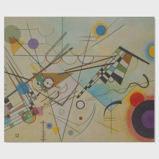 Kandinsky Abstrakt Leinwand Artwork Geschenkpapier (Flach)