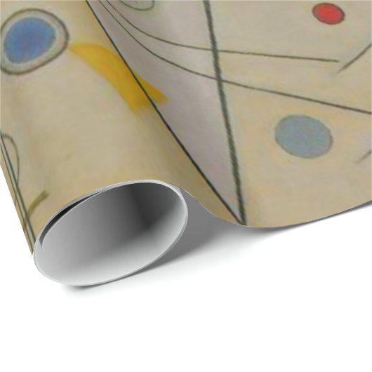 Kandinsky Abstrakt Leinwand Artwork Geschenkpapier (Rolleneckpunkt)