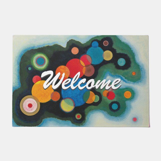 Kandinsky Abstrakt Moderne Kunst Beruflicher Empfa Fußmatte (Vorderseite)
