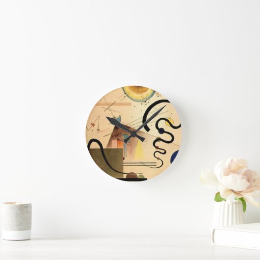Kandinsky Abstrakt Runde Wanduhr (Zuhause)