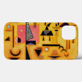 Kandinsky Abstrakte entscheidende rosa geometrisch Case-Mate iPhone Hülle (Rückseite (Horizontal))