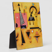 Kandinsky Abstrakte entscheidende rosa geometrisch Fotoplatte (Seite)