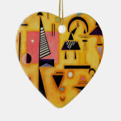 Kandinsky Abstrakte entscheidende rosa geometrisch Keramik Ornament (Rechts)