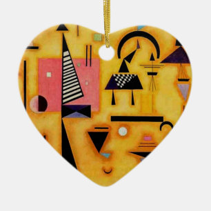 Kandinsky Abstrakte entscheidende rosa geometrisch Keramik Ornament