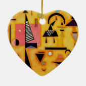 Kandinsky Abstrakte entscheidende rosa geometrisch Keramik Ornament (Hinten)