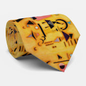 Kandinsky Abstrakte entscheidende rosa geometrisch Krawatte (Gerollt)