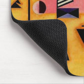 Kandinsky Abstrakte entscheidende rosa geometrisch Mousepad (Ecke)