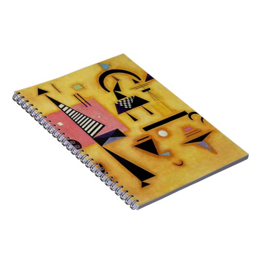 Kandinsky Abstrakte entscheidende rosa geometrisch Notizblock (Rechte Seite)