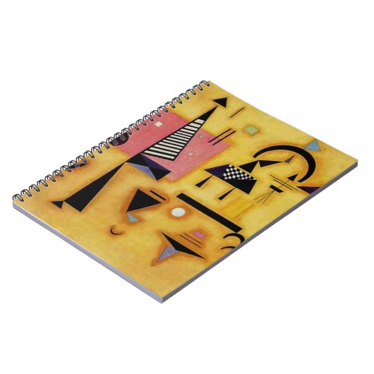 Kandinsky Abstrakte entscheidende rosa geometrisch Notizblock (Linke Seite)