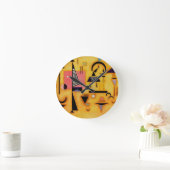 Kandinsky Abstrakte entscheidende rosa geometrisch Runde Wanduhr (Zuhause)