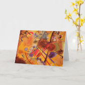 Kandinsky abstrakte Grafik Karte (Gelbe Blume)