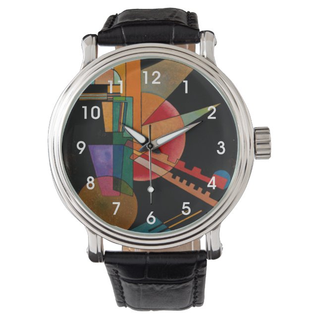 Kandinsky - Abstrakte Interpretation Armbanduhr (Vorderseite)