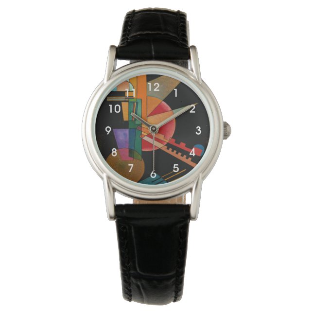 Kandinsky - Abstrakte Interpretation Armbanduhr (Vorderseite)