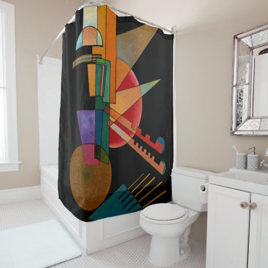 Kandinsky - Abstrakte Interpretation Duschvorhang (Beispiel)