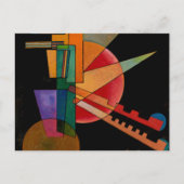 Kandinsky - Abstrakte Interpretation Feiertagspostkarte (Vorderseite)