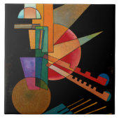 Kandinsky - Abstrakte Interpretation Fliese (Vorderseite)