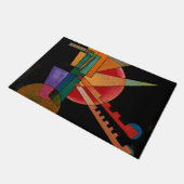Kandinsky - Abstrakte Interpretation Fußmatte (Schrägansicht)