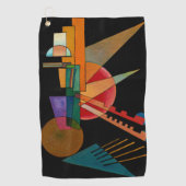 Kandinsky - Abstrakte Interpretation Golfhandtuch (Vorderseite)