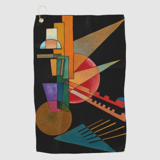 Kandinsky - Abstrakte Interpretation Golfhandtuch (Vorderseite)