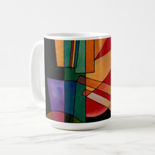 Kandinsky - Abstrakte Interpretation Kaffeetasse (Vorderseite Links)