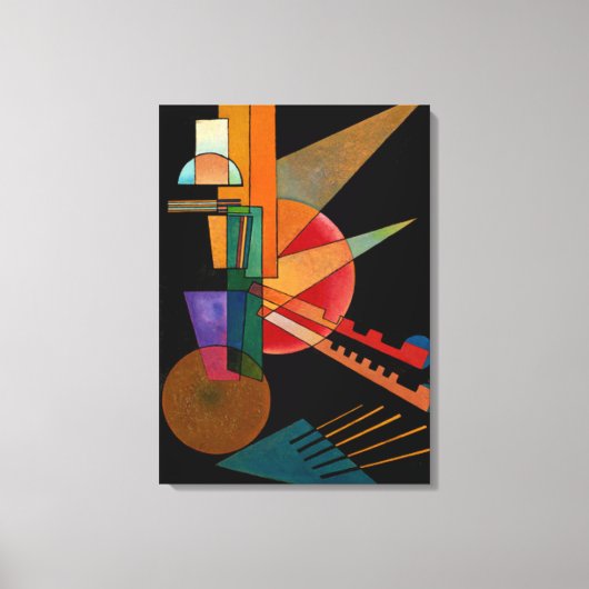Kandinsky - Abstrakte Interpretation Leinwanddruck (Vorderseite)
