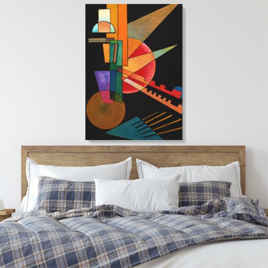 Kandinsky - Abstrakte Interpretation Leinwanddruck (Insitu (Schlafzimmer))