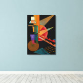 Kandinsky - Abstrakte Interpretation Leinwanddruck (Insitu (Holzboden))
