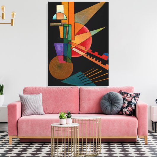 Kandinsky - Abstrakte Interpretation Leinwanddruck (Insitu (Wohnzimmer))