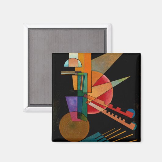 Kandinsky - Abstrakte Interpretation Magnet (Vorderseite/Rückseite)