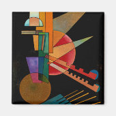 Kandinsky - Abstrakte Interpretation Magnet (Vorne)